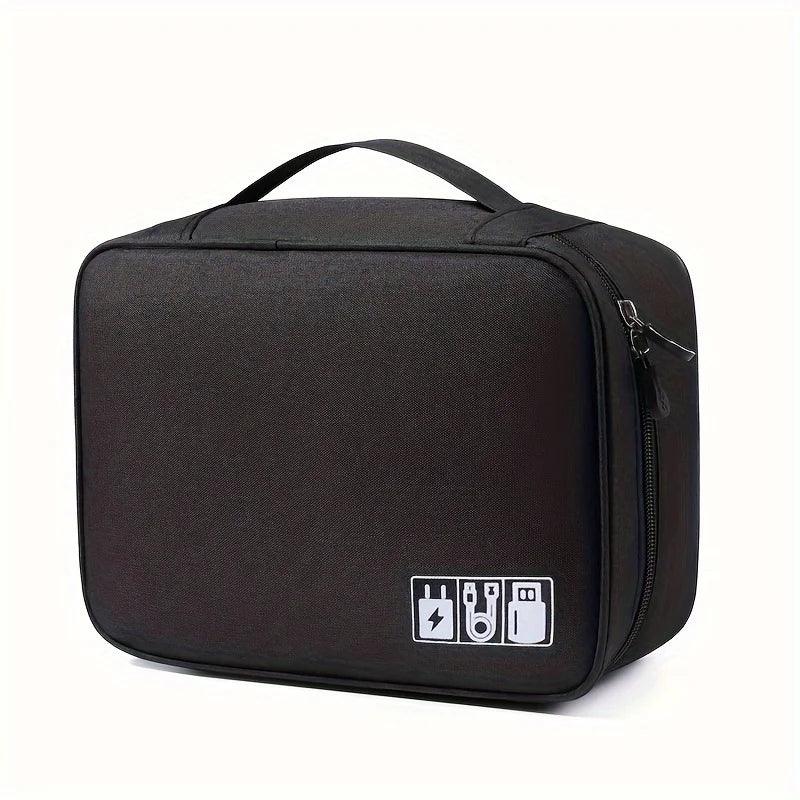 Cable Storage Bag Waterproof Digital Electronic Organizer Portable USB Data Line Charger Plug Storage Bag Travel Cable Organizer - E-line.com
