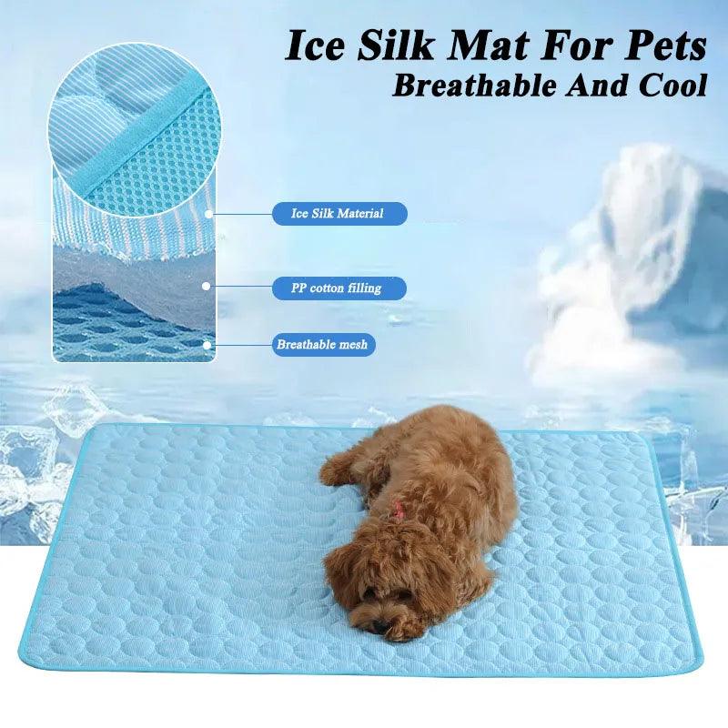 Dog Cooling Mat Summer Pad Pet Mat Bed for Dogs Cat Blanket Sofa Breathable Summer Washable Pet Supplies Accessories - E-line.com