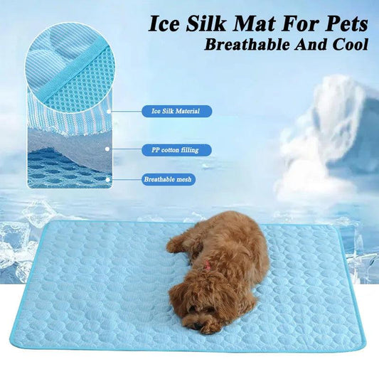 Dog Cooling Mat Summer Pad Pet Mat Bed for Dogs Cat Blanket Sofa Breathable Summer Washable Pet Supplies Accessories - E-line.com