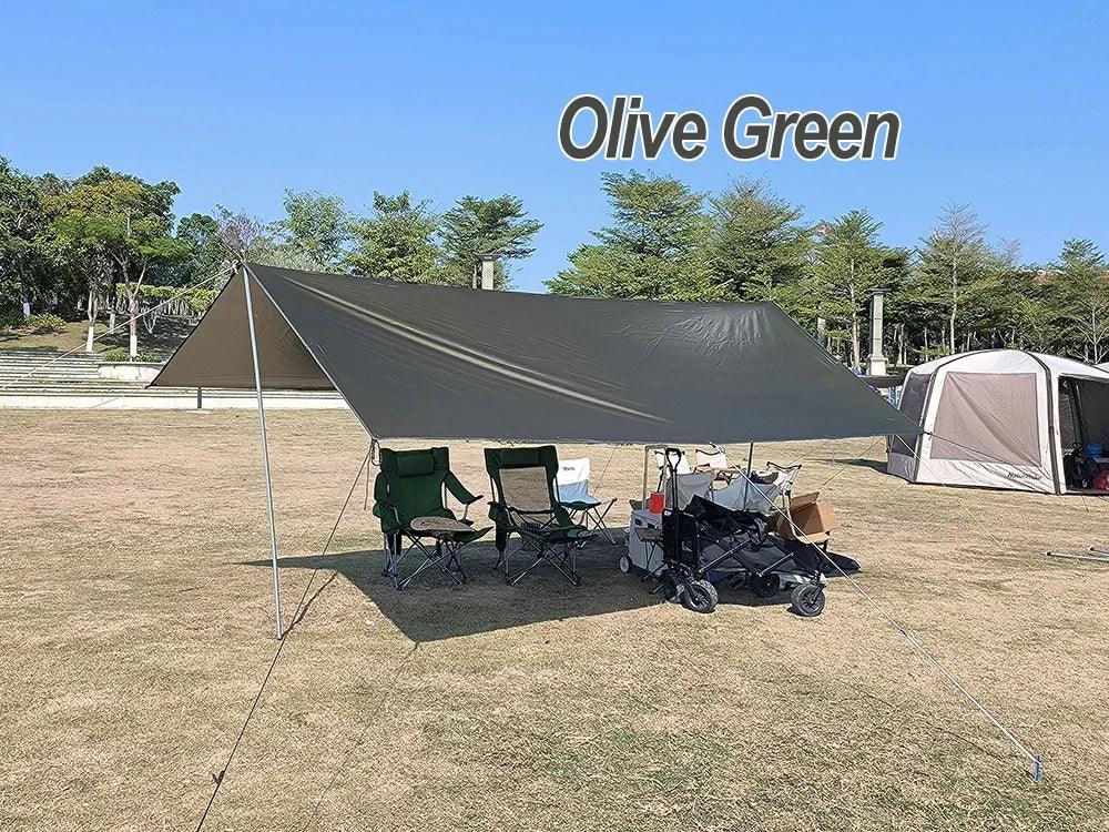 Camping Tarp Waterproof Tent Tourist Awning Shade Garden Canopy Beach Sunshade Outdoor Ultralight Sun Shelter - E-line.com