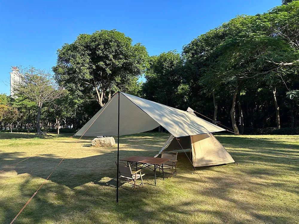 Camping Tarp Waterproof Tent Tourist Awning Shade Garden Canopy Beach Sunshade Outdoor Ultralight Sun Shelter - E-line.com