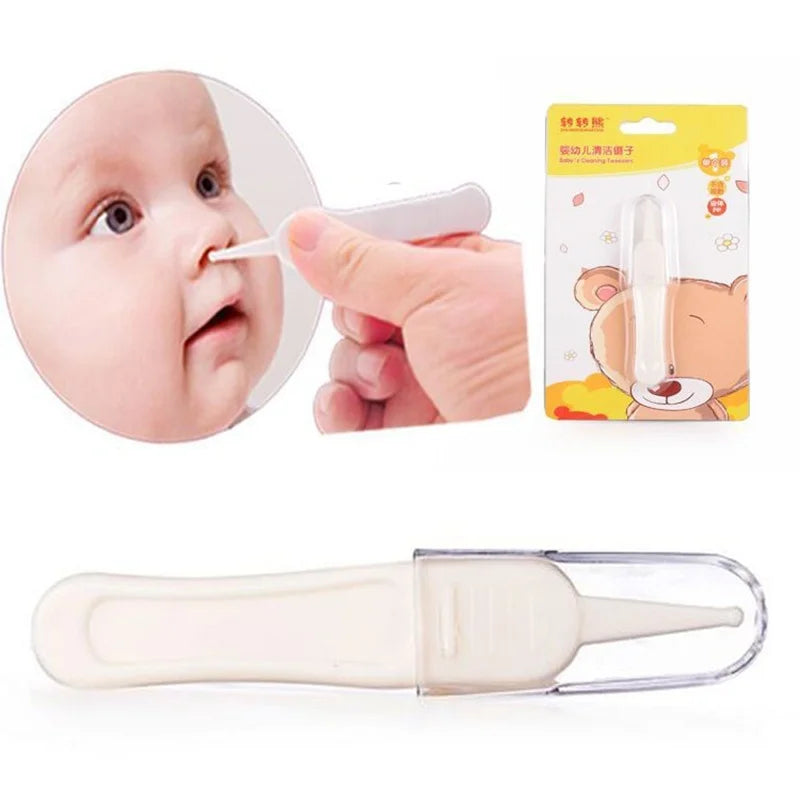 Baby Dig Booger Clip Infants Ear Nose Navel Clean Tools Kids Safety Tweezers Cleaning Forceps Toddler Nasal Cavity Care Supplies