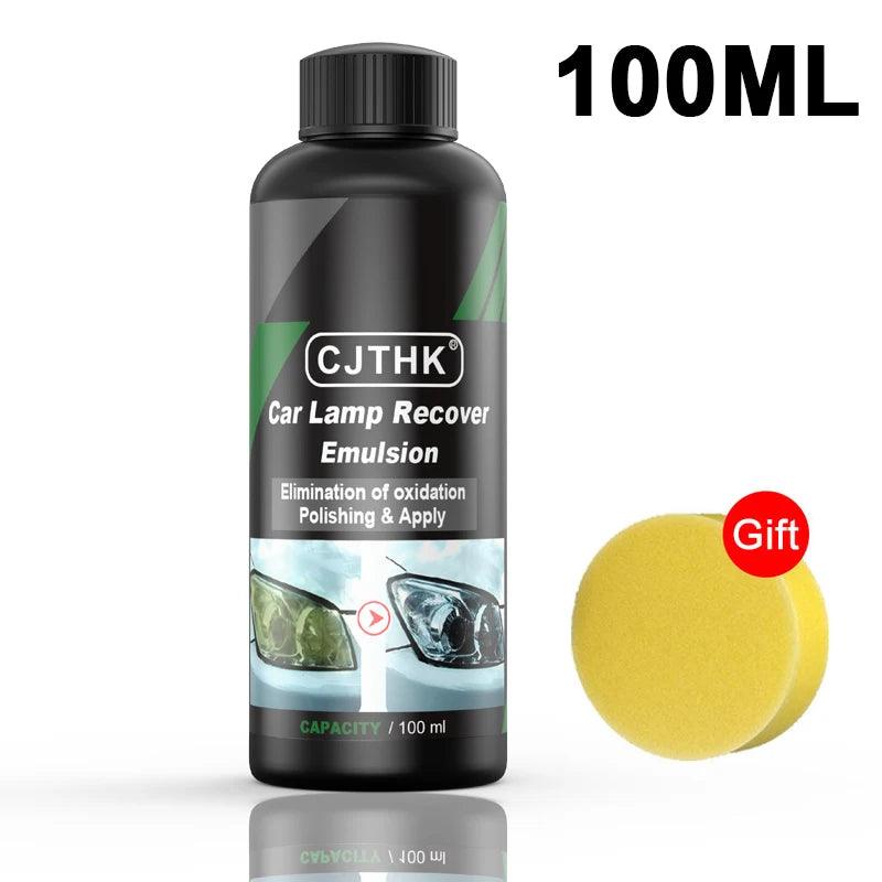 Car Headlight Restoration Polishing Kits Headlamp Scratch Remover Repair Cleaning Paste Remove Oxidation Headlight Polish Liquid - E-line.com