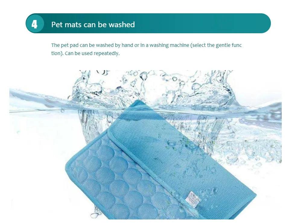 Dog Cooling Mat Summer Pet Cold Bed Extra Large For Small Big Dogs Pet Accessories Cat Durable Blanket Sofa Cat Ice Pad Blanket - E-line.com