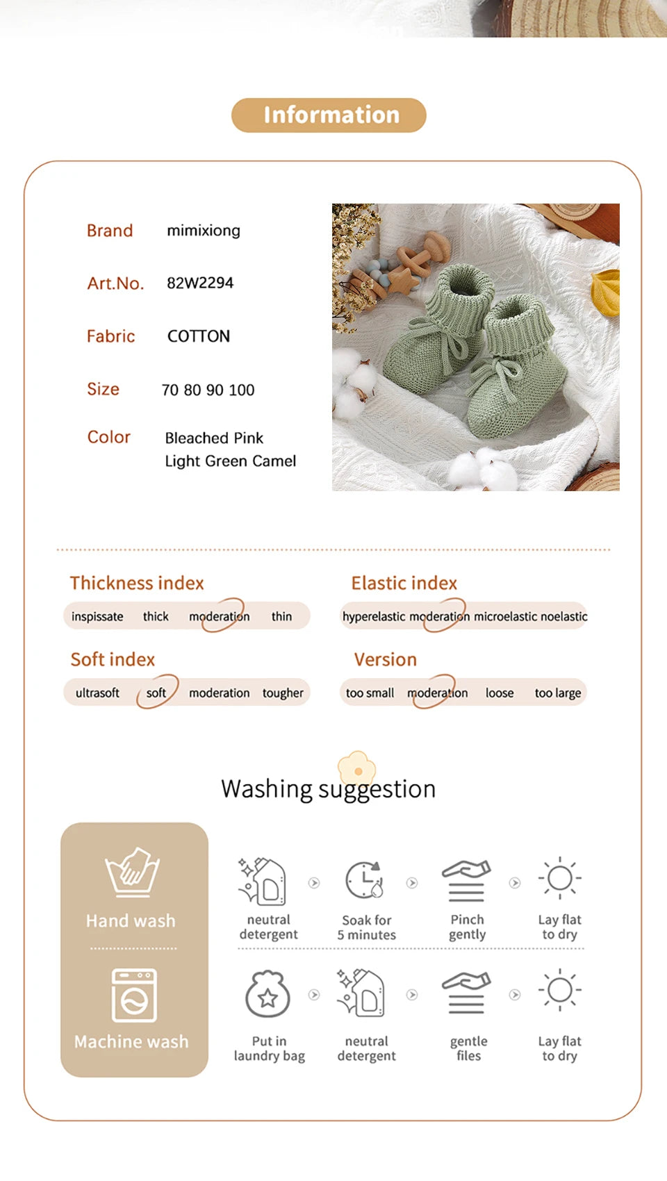 Baby First Walkers Breathable Anti-slip Knitted Newborn Infant Boys Girls Solid Booties Prewalkers 0-18m Toddler Unisex Footwear