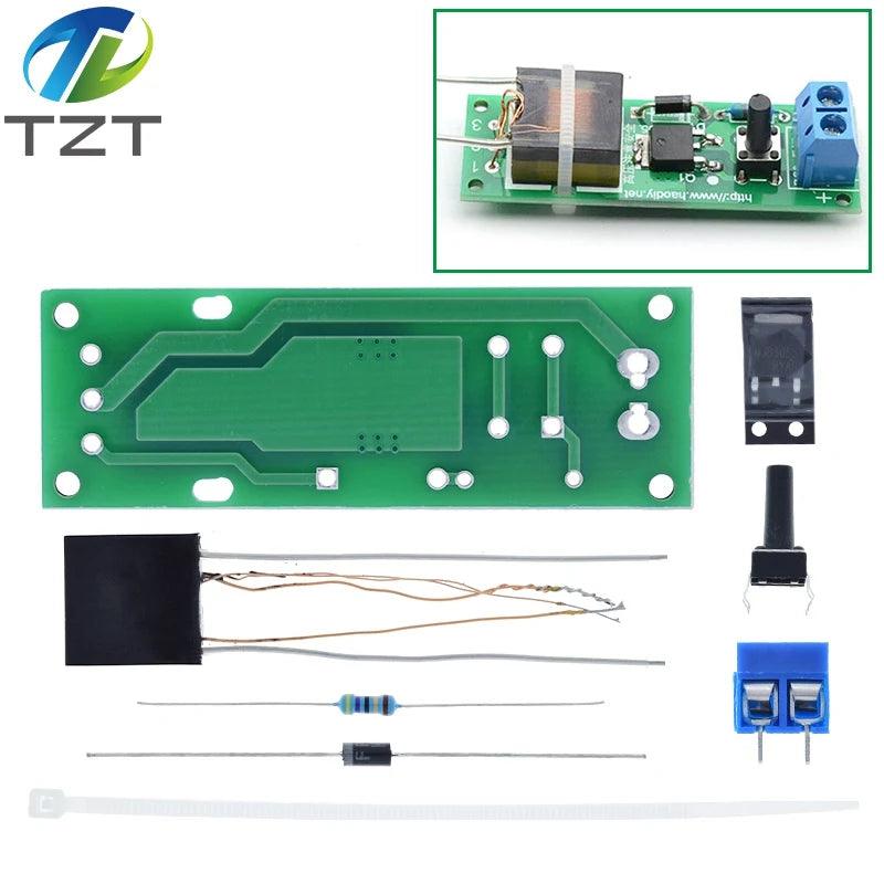 DC3-5V DIY Kit High Voltage Generator Arc Igniter Lighter Kit for DIY Electronic Production Suite - E-line.com