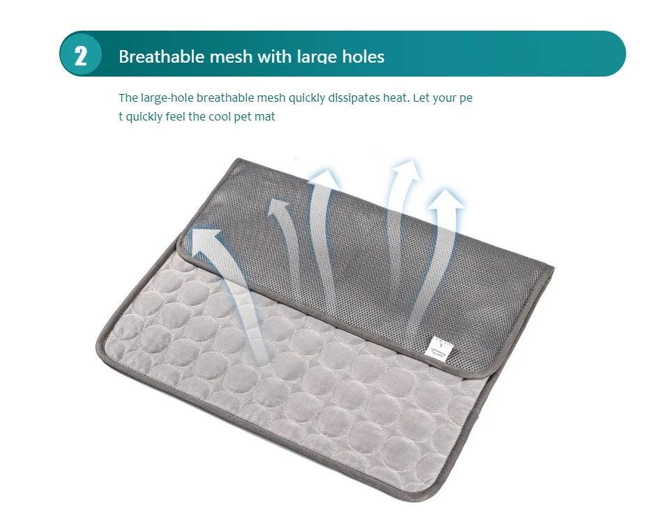 Dog Cooling Mat Summer Pet Cold Bed Extra Large For Small Big Dogs Pet Accessories Cat Durable Blanket Sofa Cat Ice Pad Blanket - E-line.com