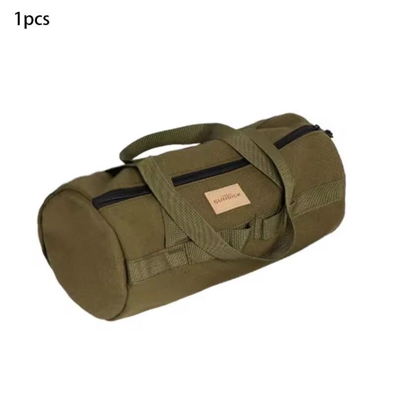 Cylinder Handheld Storage Bag Large Capacity Thickened Camping Tent Peg Bag Sundries Storage Bag Tool Bag - E-line.com