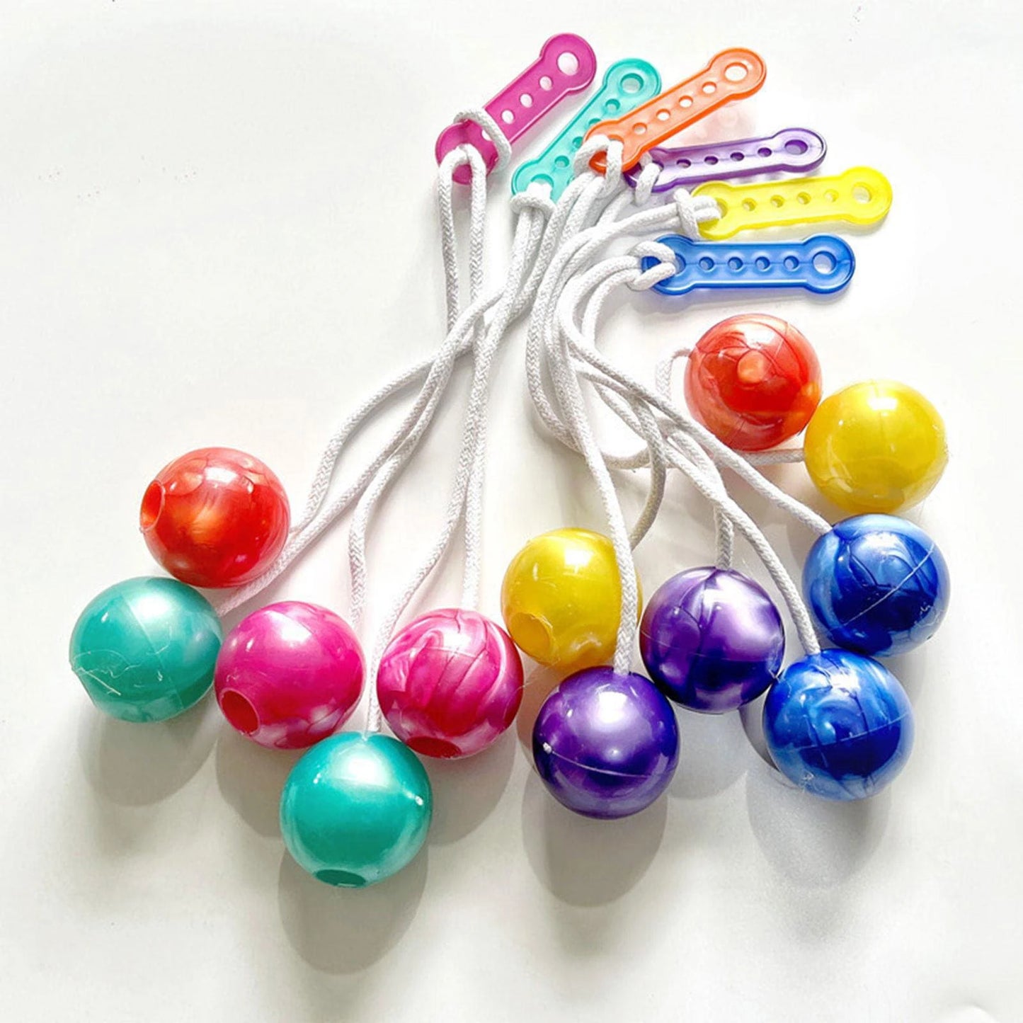 Clackers Balls On A String Fidget ADHD Anxiety Autism Sensory Toys For Kids Juggling Game Party Favors Kinder Spielzeuge