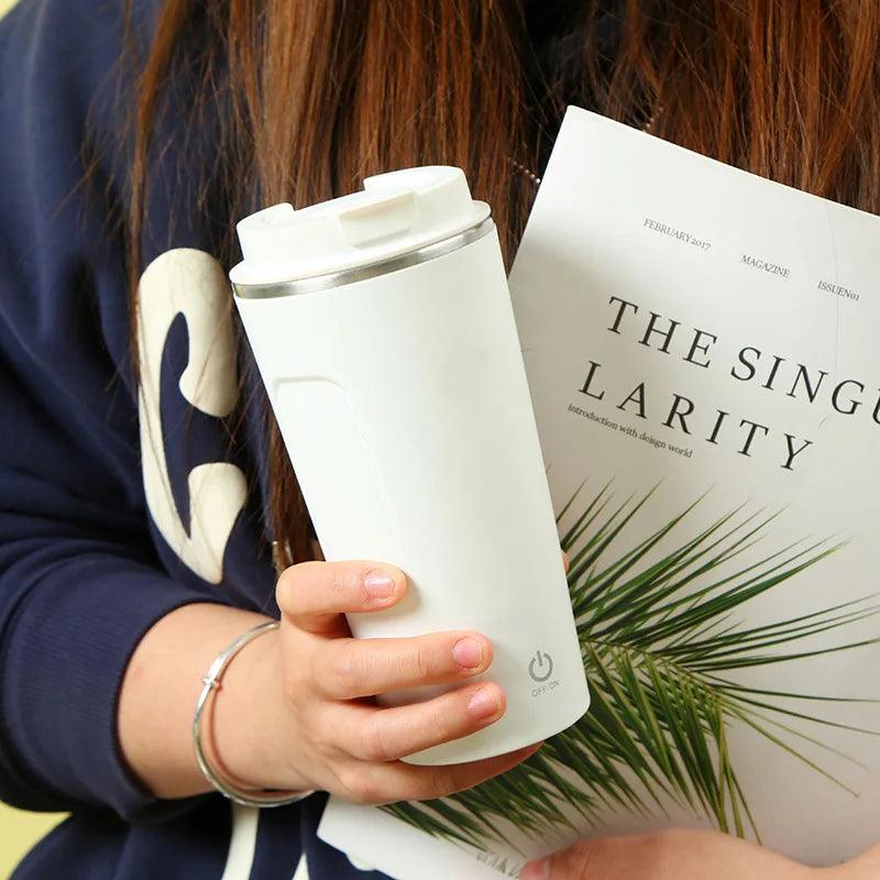 Electric Magnetic Automatic Mixing Cup USB Rechargeable Household Waterproof Bottle 400ML Milk Coffee Blender Self Mixing Mug - E-line.com