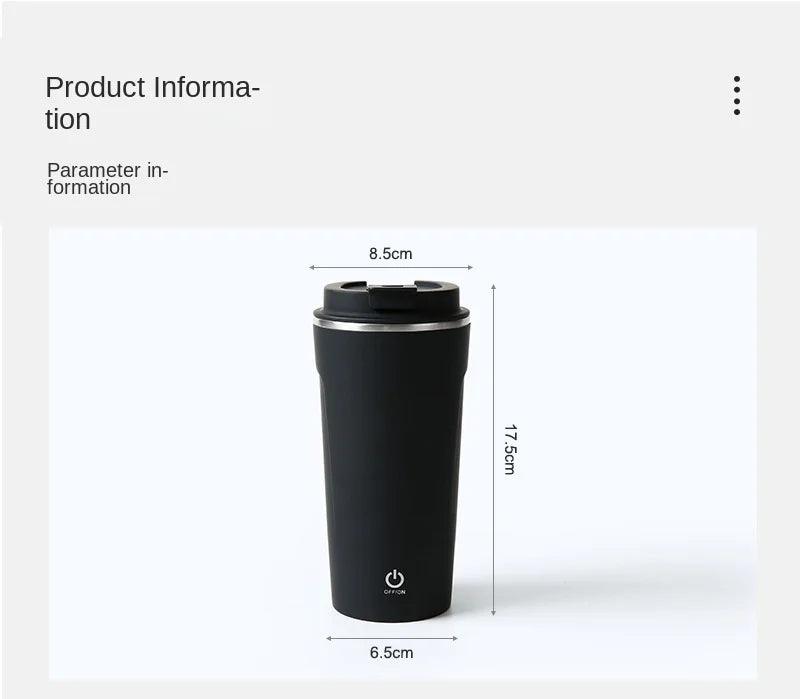 Electric Magnetic Automatic Mixing Cup USB Rechargeable Household Waterproof Bottle 400ML Milk Coffee Blender Self Mixing Mug - E-line.com