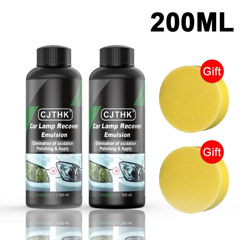 Car Headlight Restoration Polishing Kits Headlamp Scratch Remover Repair Cleaning Paste Remove Oxidation Headlight Polish Liquid - E-line.com