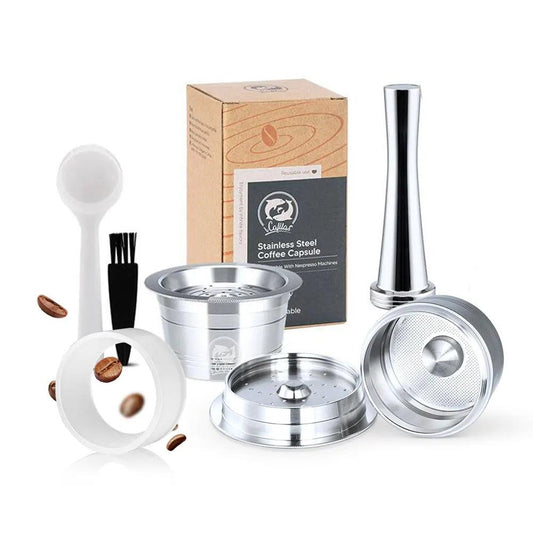 for Tchibo Cafissimo Easy K fee Reusable Coffee Capsule Lov Passione 3 Hearts Coffee Pods Stainless Steel Refill Filters Pod - E-line.com