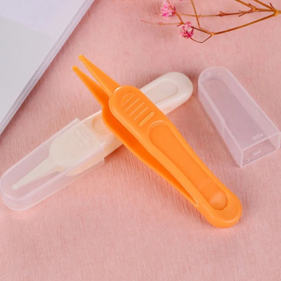 Baby Dig Booger Clip Infants Ear Nose Navel Clean Tools Kids Safety Tweezers Cleaning Forceps Toddler Nasal Cavity Care Supplies