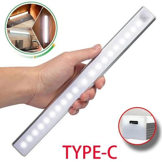 Motion Sensor Light Wireless LED Night Light Type C Rechargeable Light Cabinet Wardrobe Lamp Staircase Backlight For Kitchen LED - E-line.com