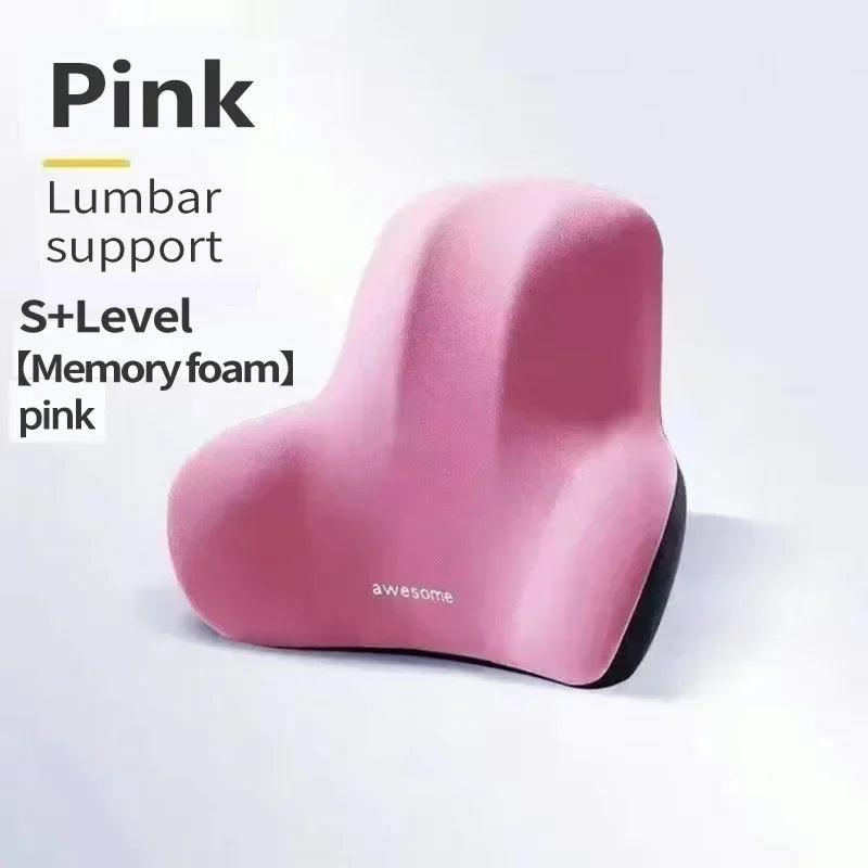 Memory Foam Lumbar Back Cushion for Car Office Gaming Chairs and Postpartum Waist Support Multi Functional Pain Relief Pillow - E-line.com