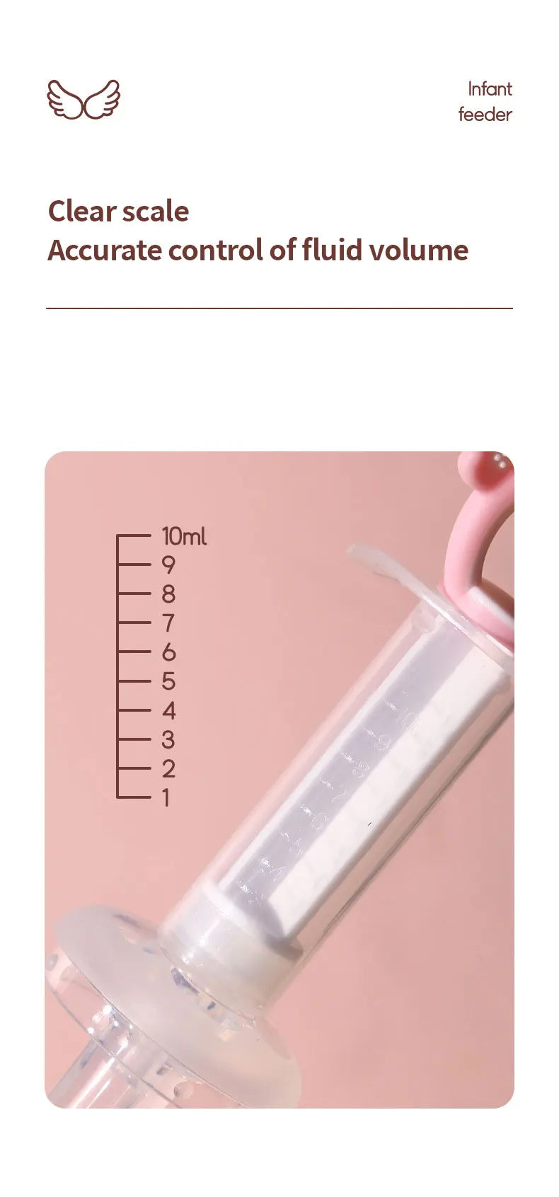 Baby Medicine Feeder Needle Feeder BPA-Free Children Food Grade Squeeze Dropper Dispenser Anti-Choke Medicine Dropper Pacifier