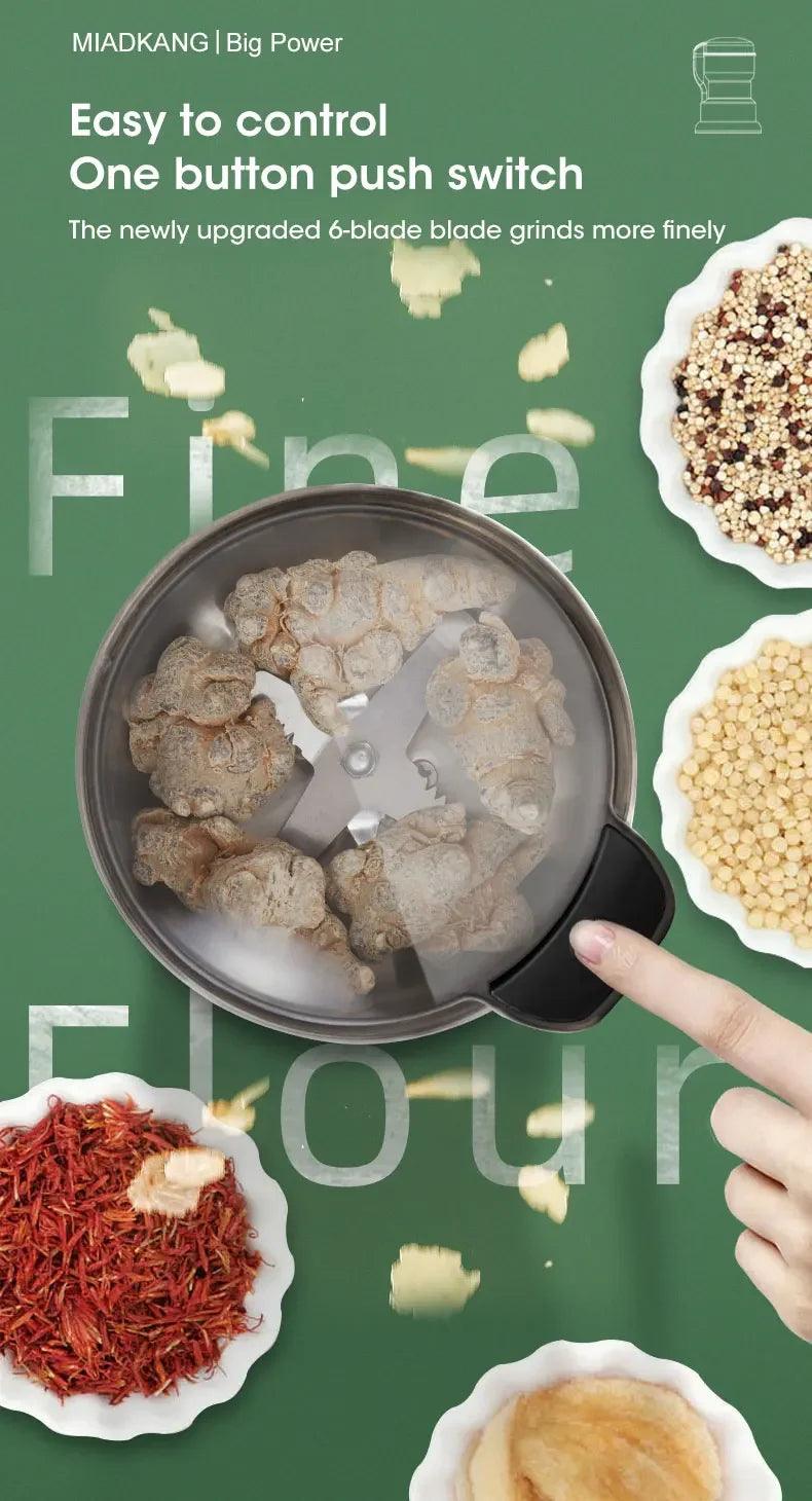 Electric Multifunctional New Grinder Coffee Kitchen Beans Cereal Nuts Spices Grains Grinder Machine For Home Coffee Grinders - E-line.com